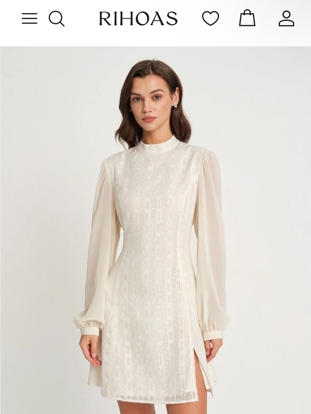 NWT RIHOAS Chiffon Mock Dress